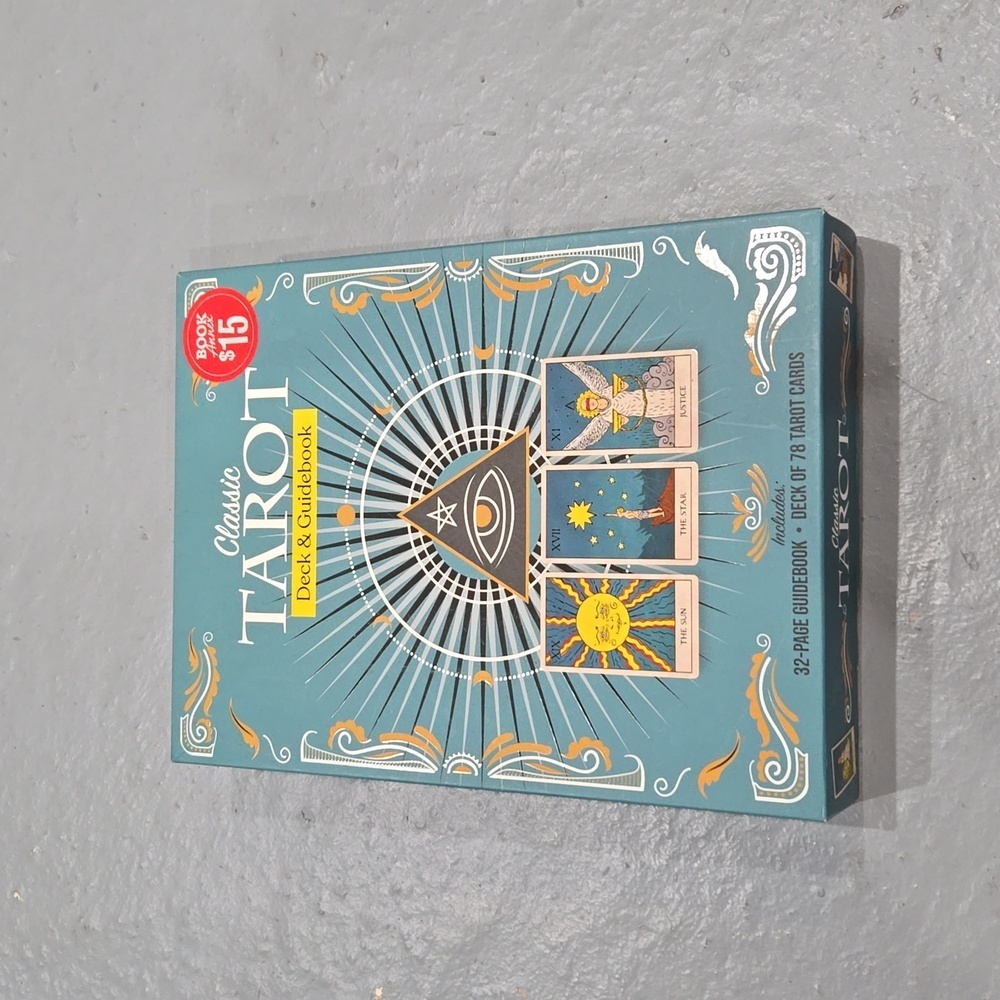 Classic Tarot Deck & Guidebook by - Blue